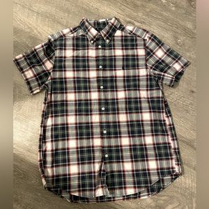 Ralph Lauren Plaid Short Sleeve Button Up Youth 18-20